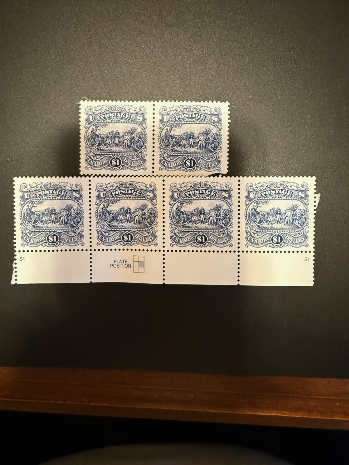 CIVIL WAR – 1870 Civil War Themed $1 stamp