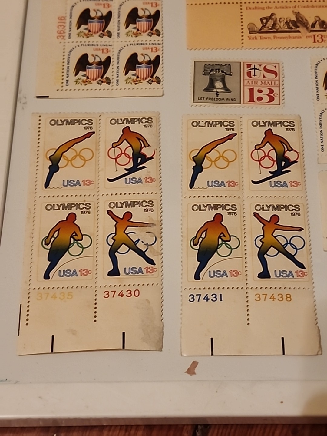 Vintage Mixed Lot of 105 Unused 13 & 6 Cent U.S. Post Office Postage Stamps