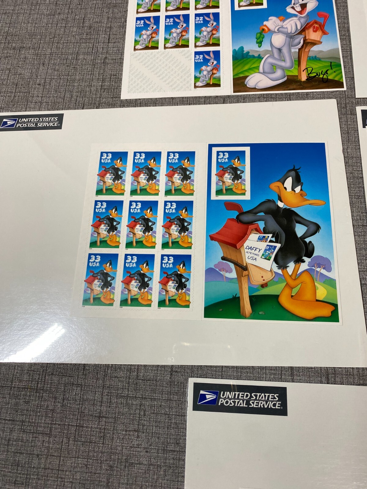 Six Booklets of LOONEY TUNES Bugs Bunny US Postage Stamp