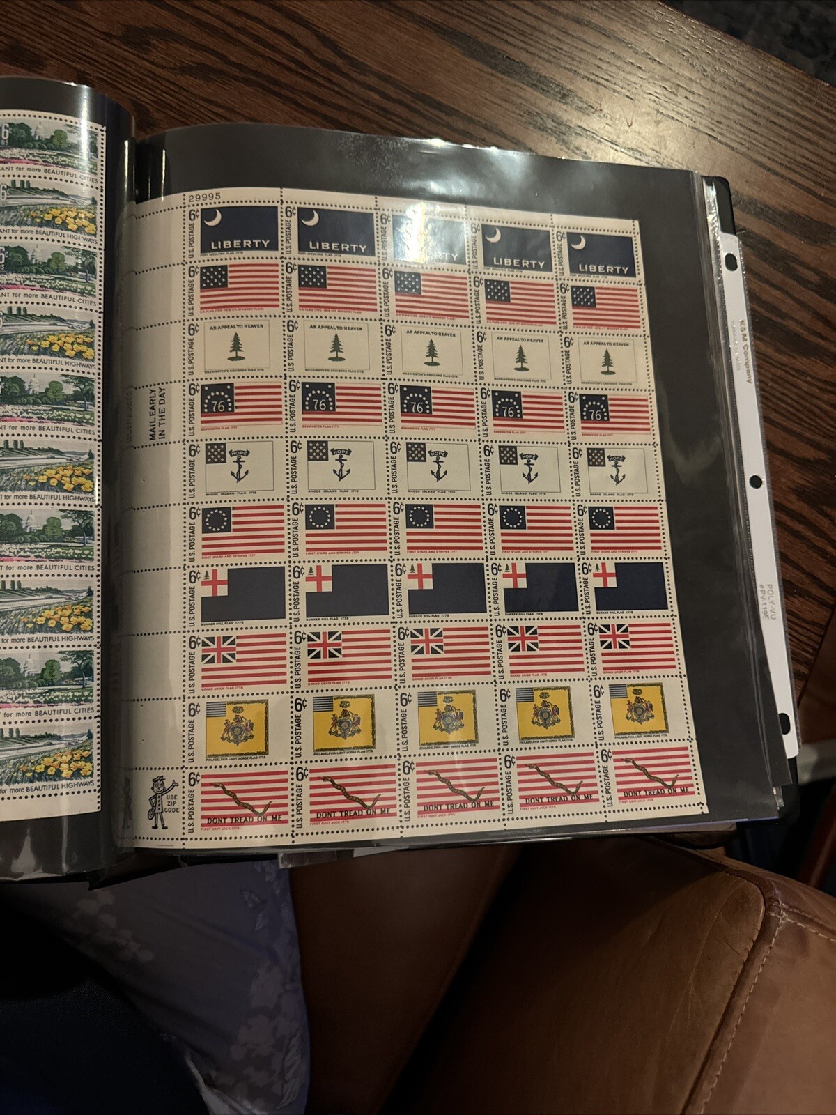 Scott # 1345 – 54 6 Cent 1968 American Flags Mint Sheet U.S. Postage Stamp