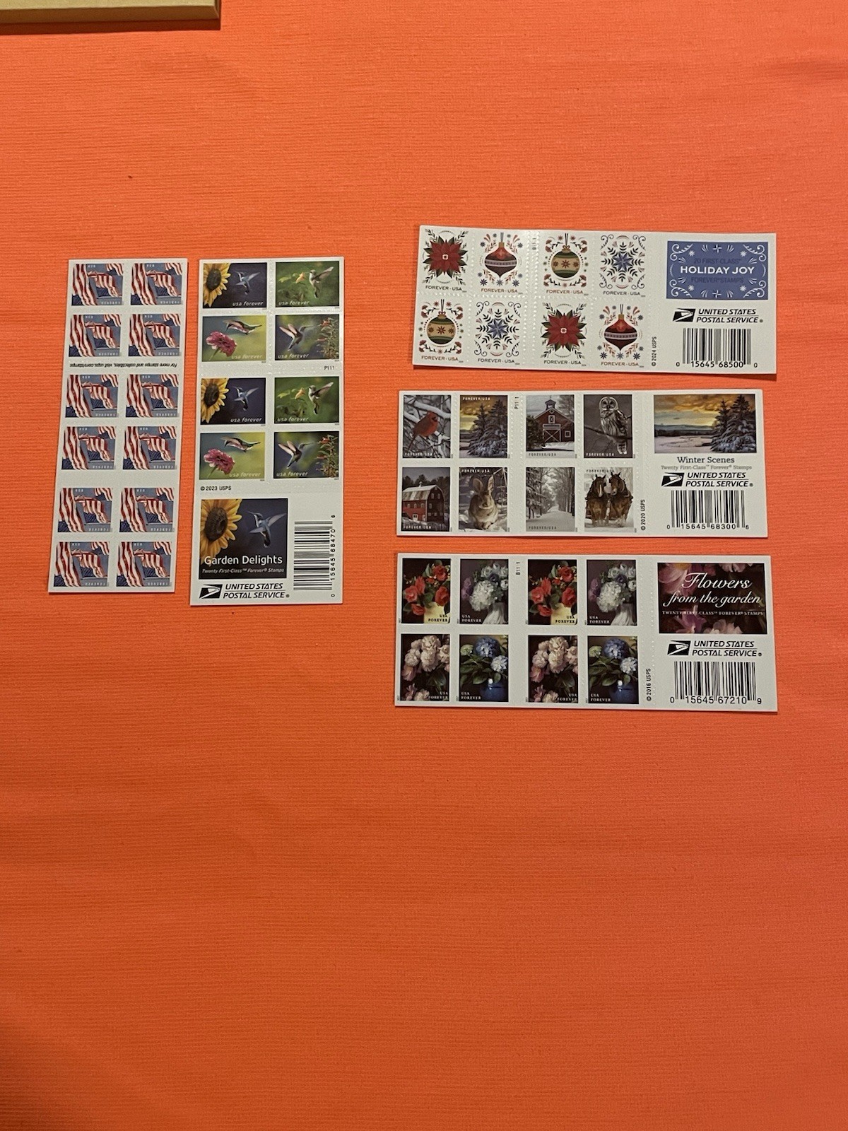 USPS Forever Stamps Lot Of (5) Books Mixed Variety (100 PCS) MNH Mint FV $78 2B