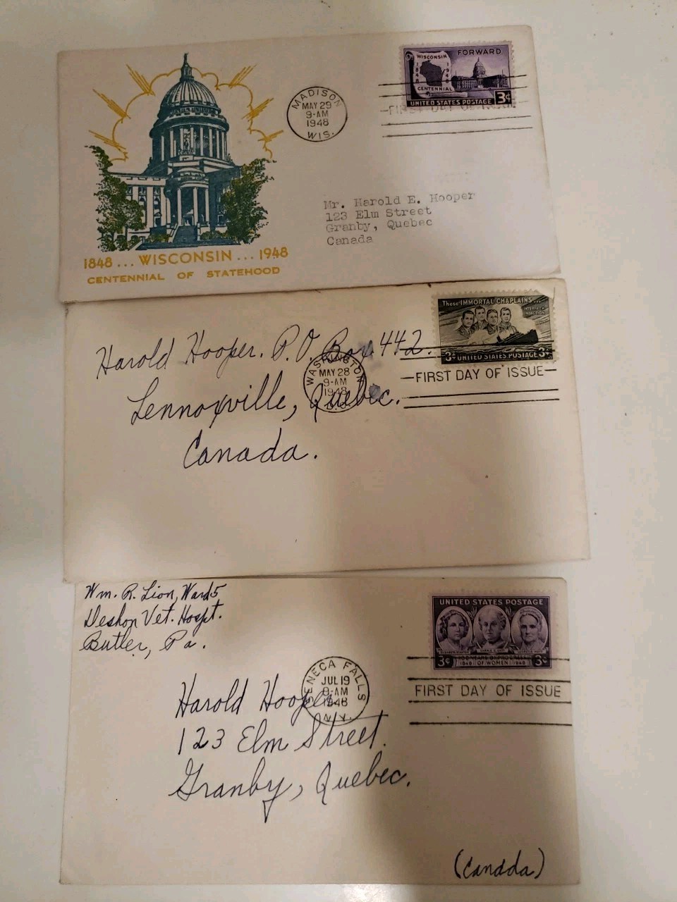Lot of 38 — First Day Cover Issue Stamp FDC — 1948’s Mix Lot