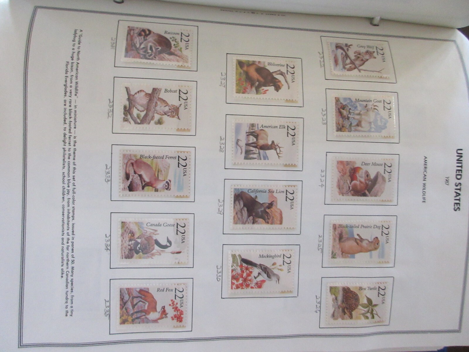 Collection of U S 1981-2001 With Face Value of $727.00 Under 64 %