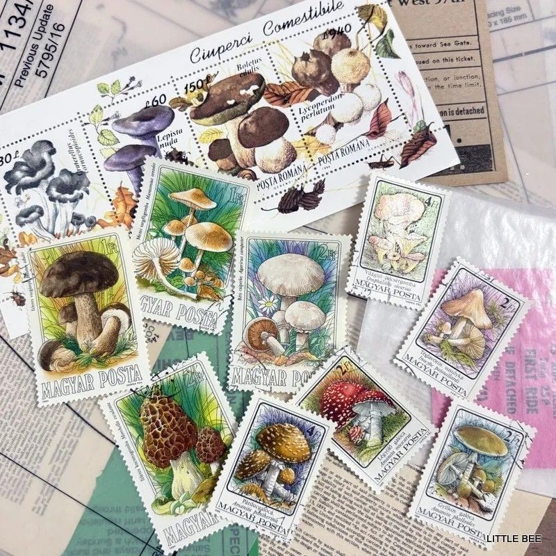 719・R-2085 1994 Romania Mushroom Stamp Sheet + Hungary Mushroom 9 stamps Stamp
