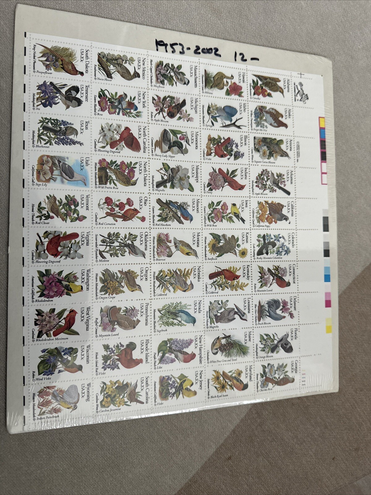 50 State Birds and Flowers Mint Set item 801 sealed.