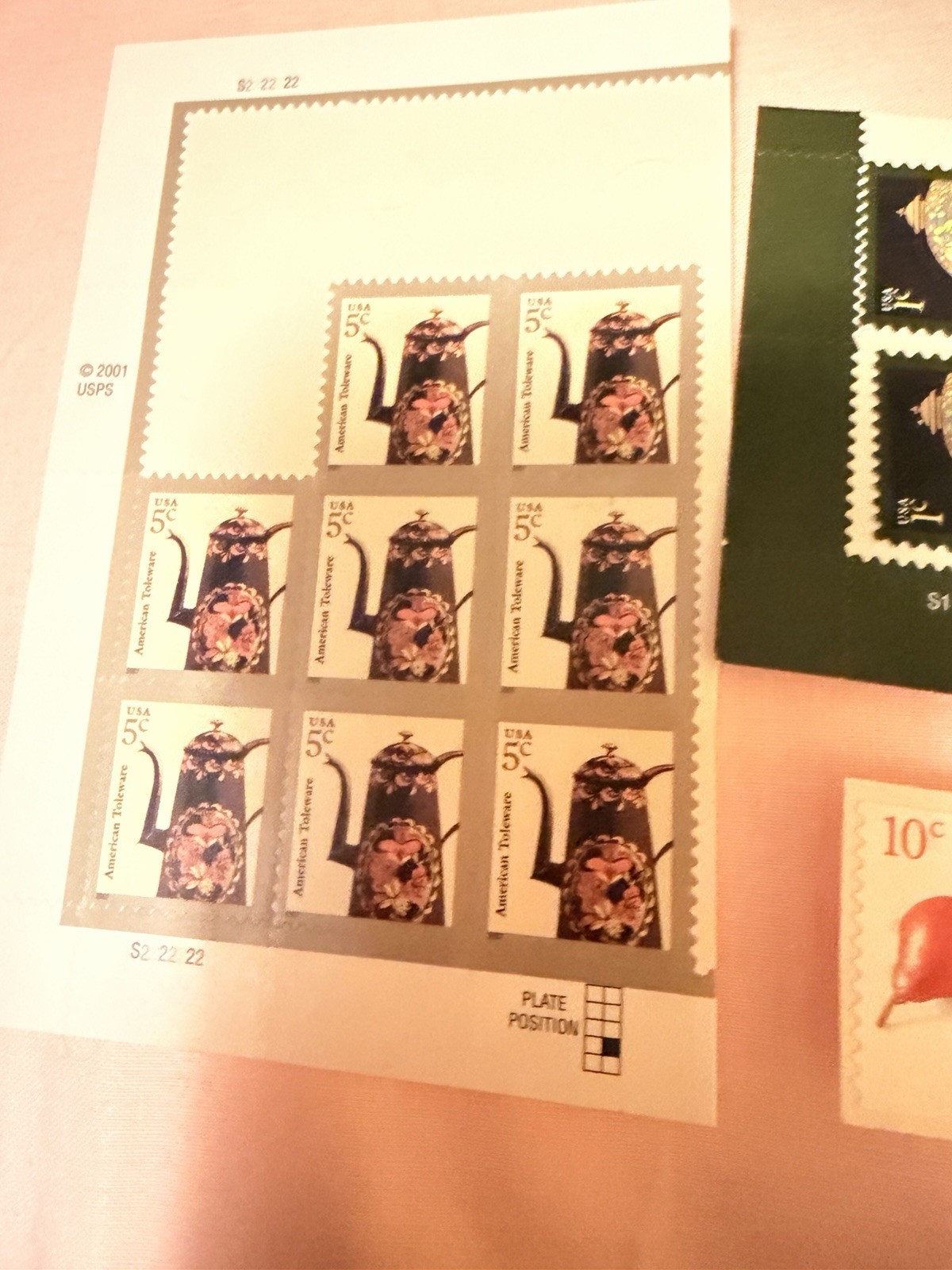 Lot of Unused 5Cent Stamps, And More Vintage U.S. Postage