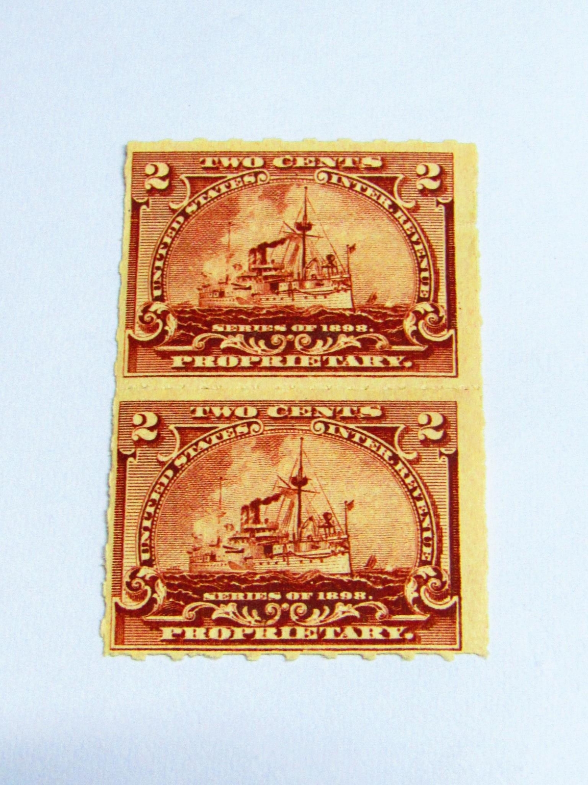 COOL PSE Certified Stamp! 1898 U.S. POSTAGE 2¢ U.S. Inter Rev Stamp STP-108-IB