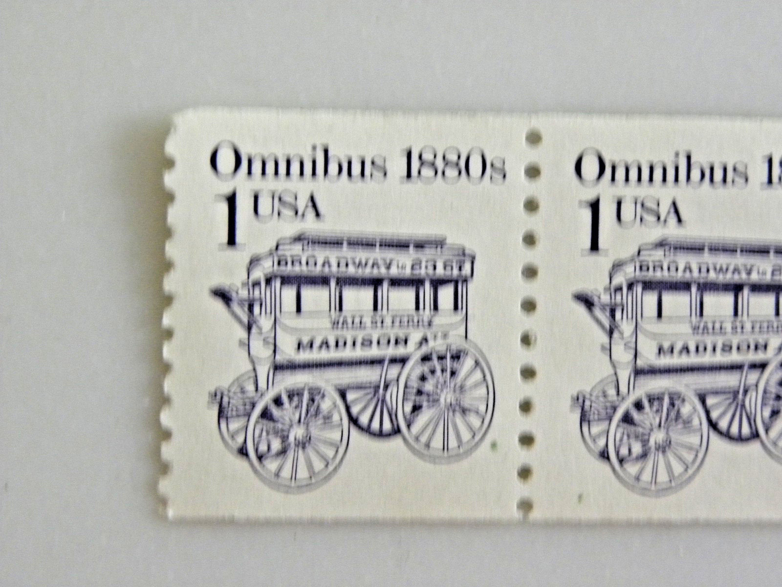 Omnibus 1880s Madison Stagecoach USA 1 ¢ 1983 US Postage Stamps