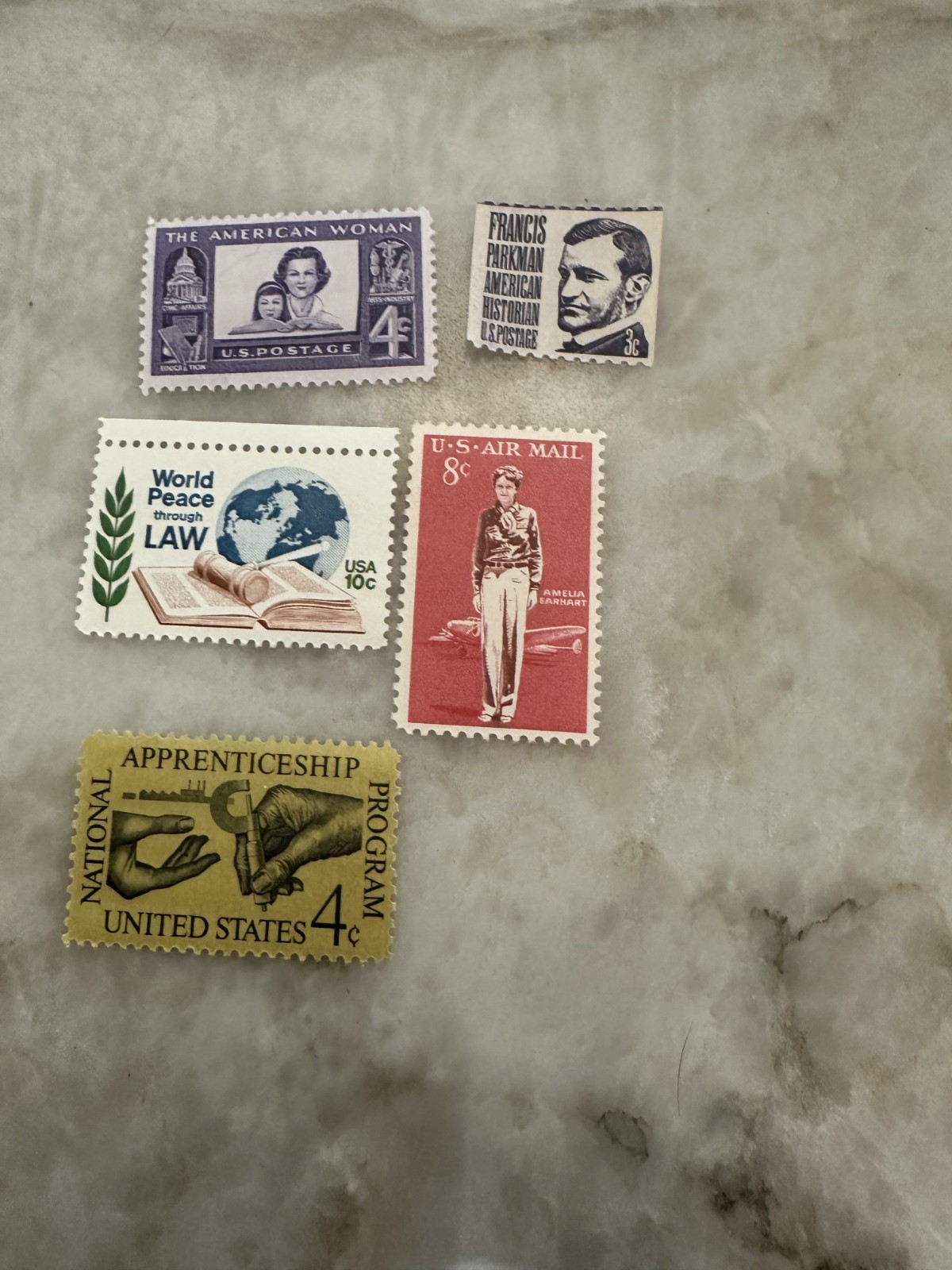 Lot of 17 Cent Stamps Vintage U.S.