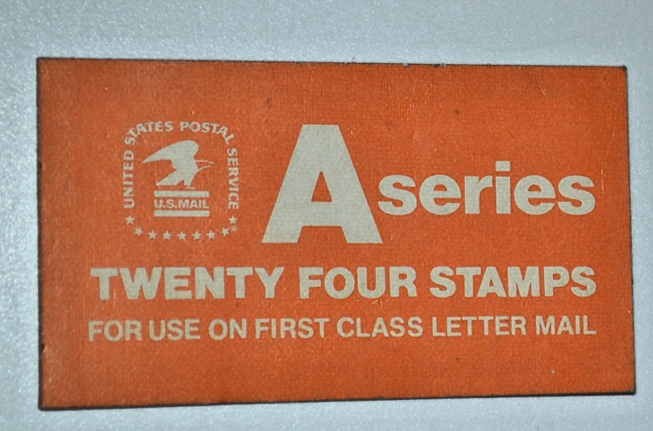 A series book of 1st class stamps from the 70’s (only 1 stamp in book)