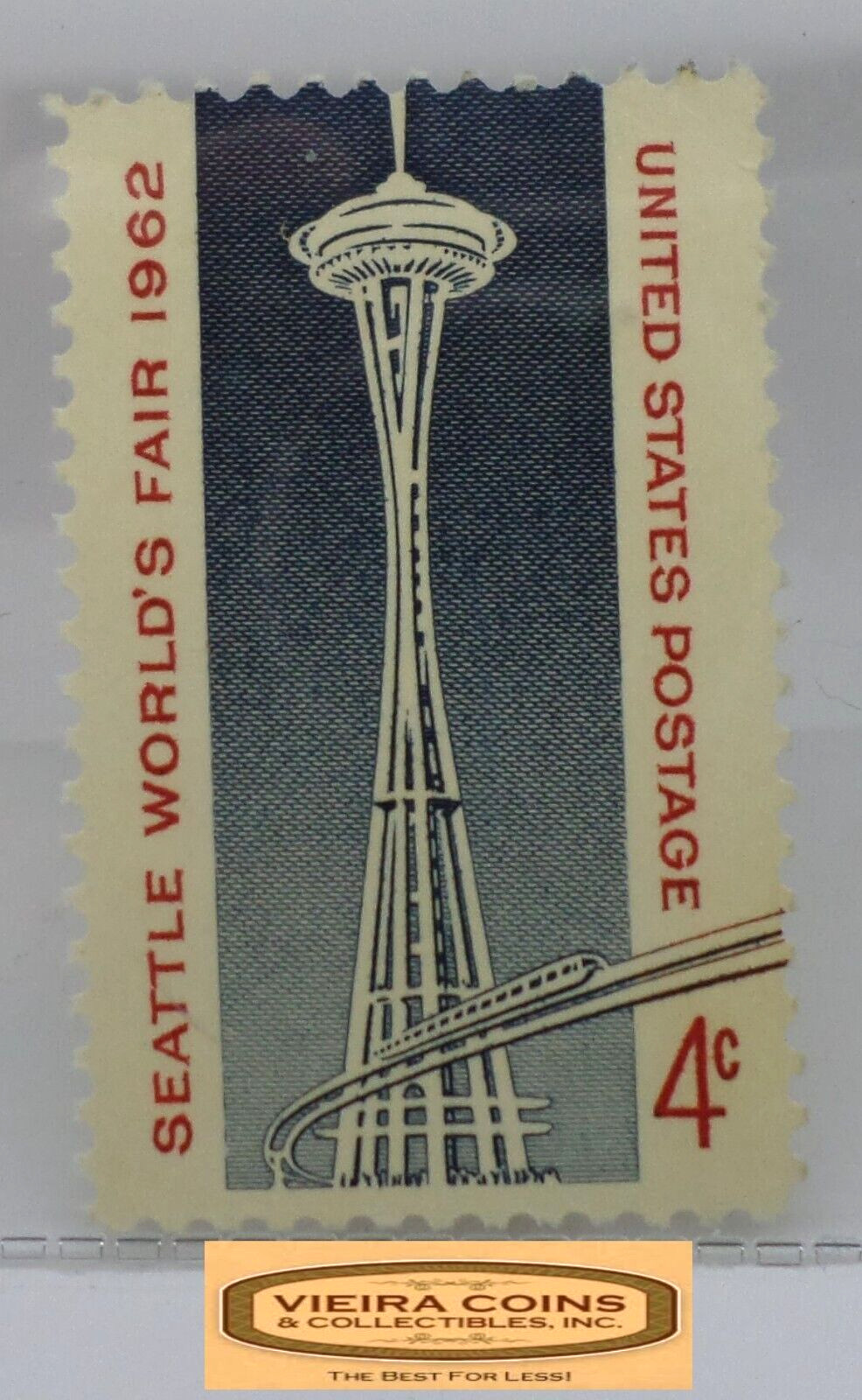 1962 USA Postage Seattle World’s Fair 4 Cents Stamp – #S41763NQ