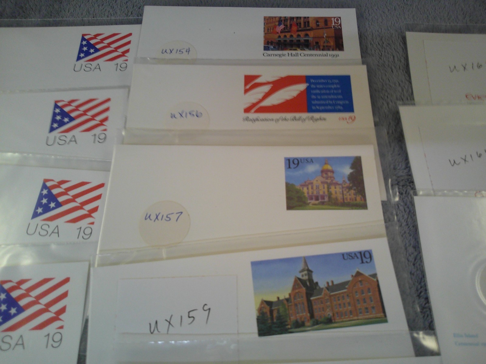 U.S. 19 CENT POSTAGE POSTCARDS – Lot of 13 Unused