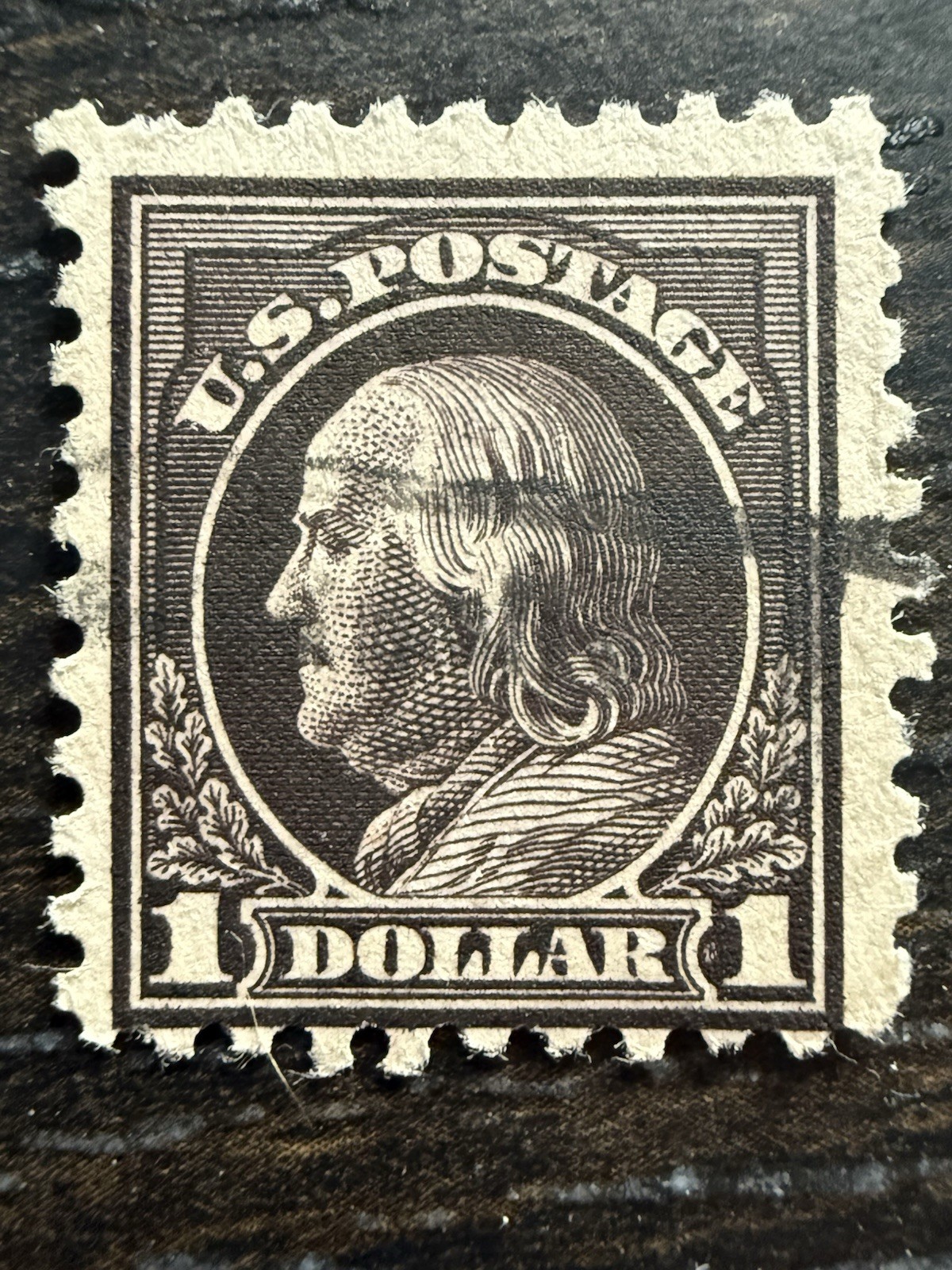 Beautiful Scott #460 – 1 Dollar – Violet Black, Perf. 10, 191 Wmk.