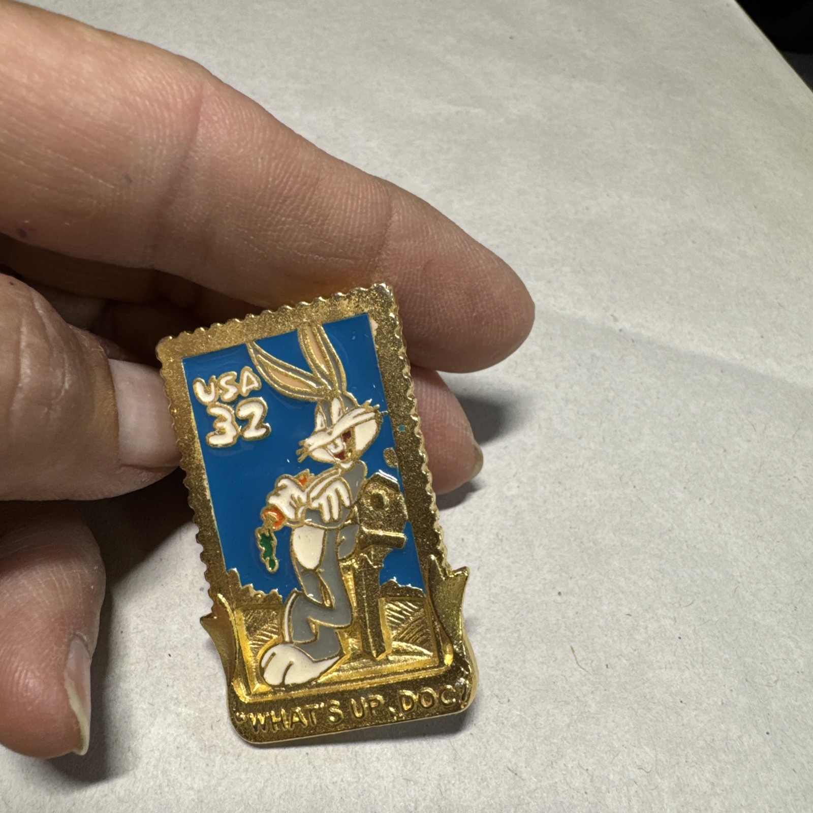 1997 USA made Bugs Bunny stamp type retro pins Looney Tunes Stamp Collection
