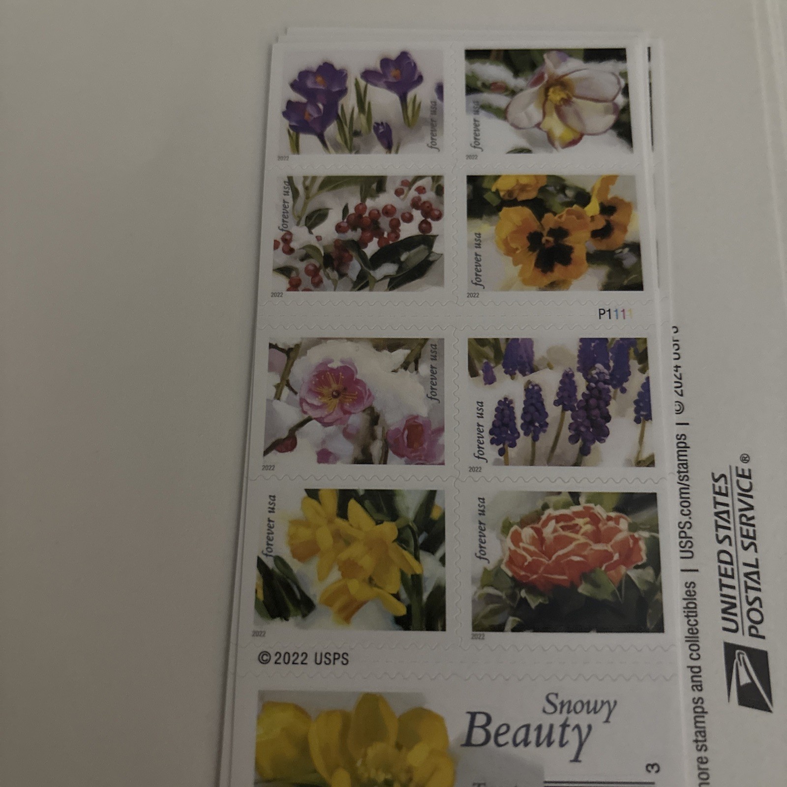 20 FOREVER STAMPS-SNOWY BEAUTY