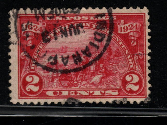 U.S. Stamp (circa 1924) – 2¢ Walloons Landing at Fort Orange SC# 615 used