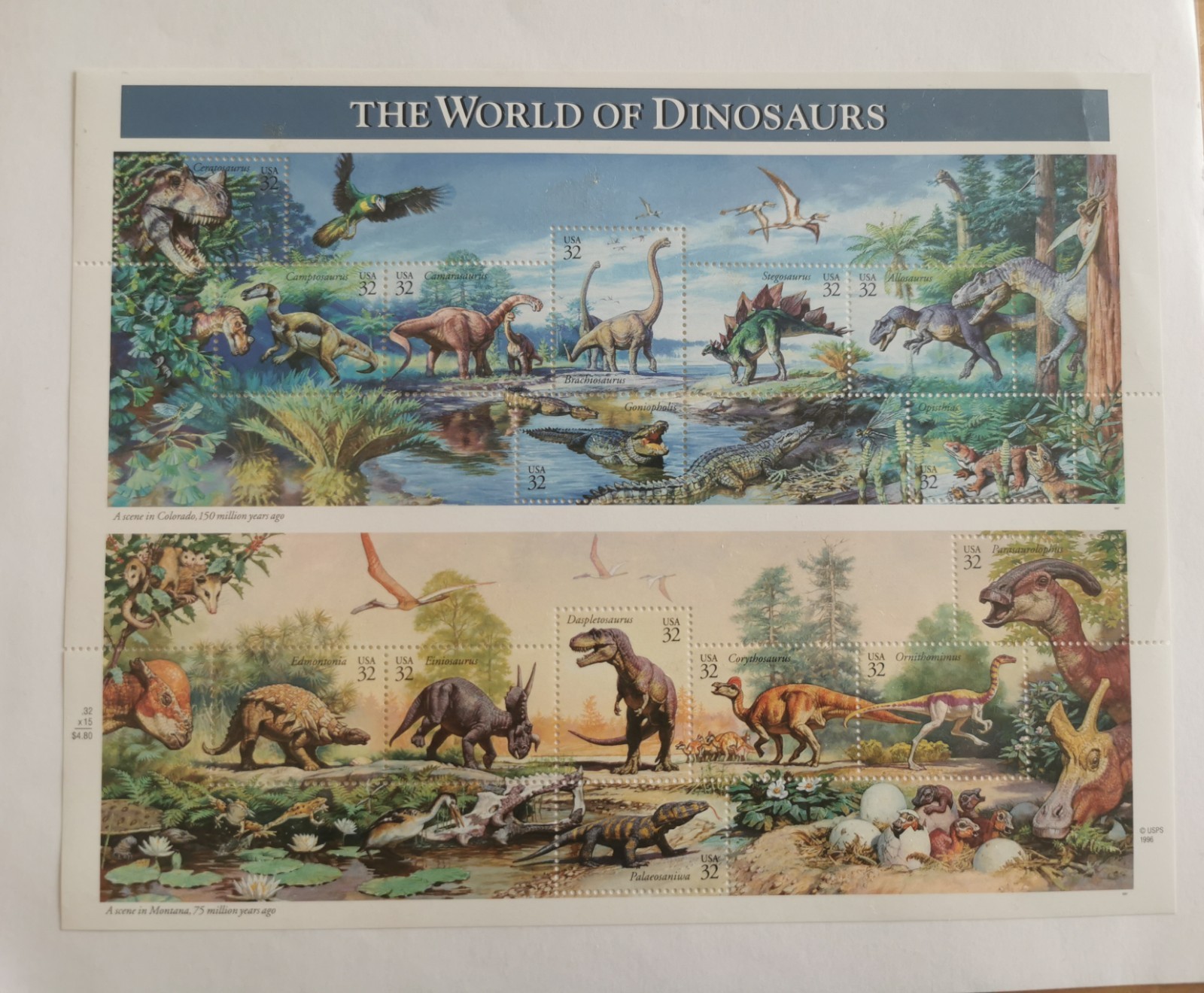 US Booklets, Souvenir Sheets, Mixed Lot, Dinosaur, Bogart, Bugs Bunny, 100+