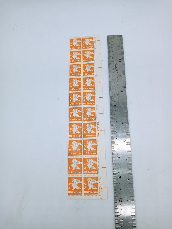 1978 Orange Eagle A Stamp Cent Stamps Block of 20 MT01