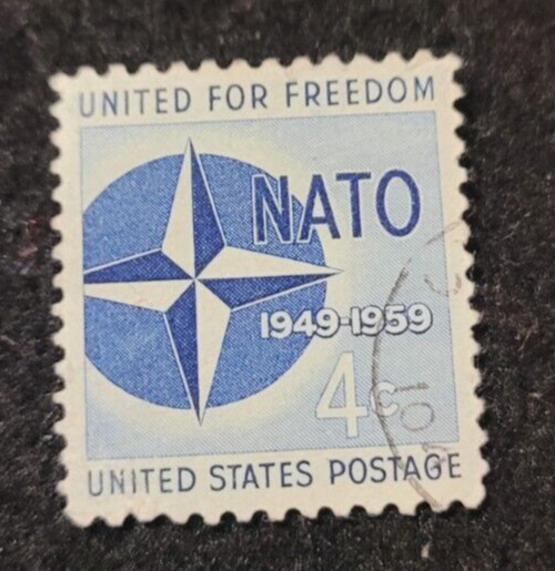 # 1127 – 1959 4¢ Nato ~ Used 1 Stamp + 2 FREE Stamps