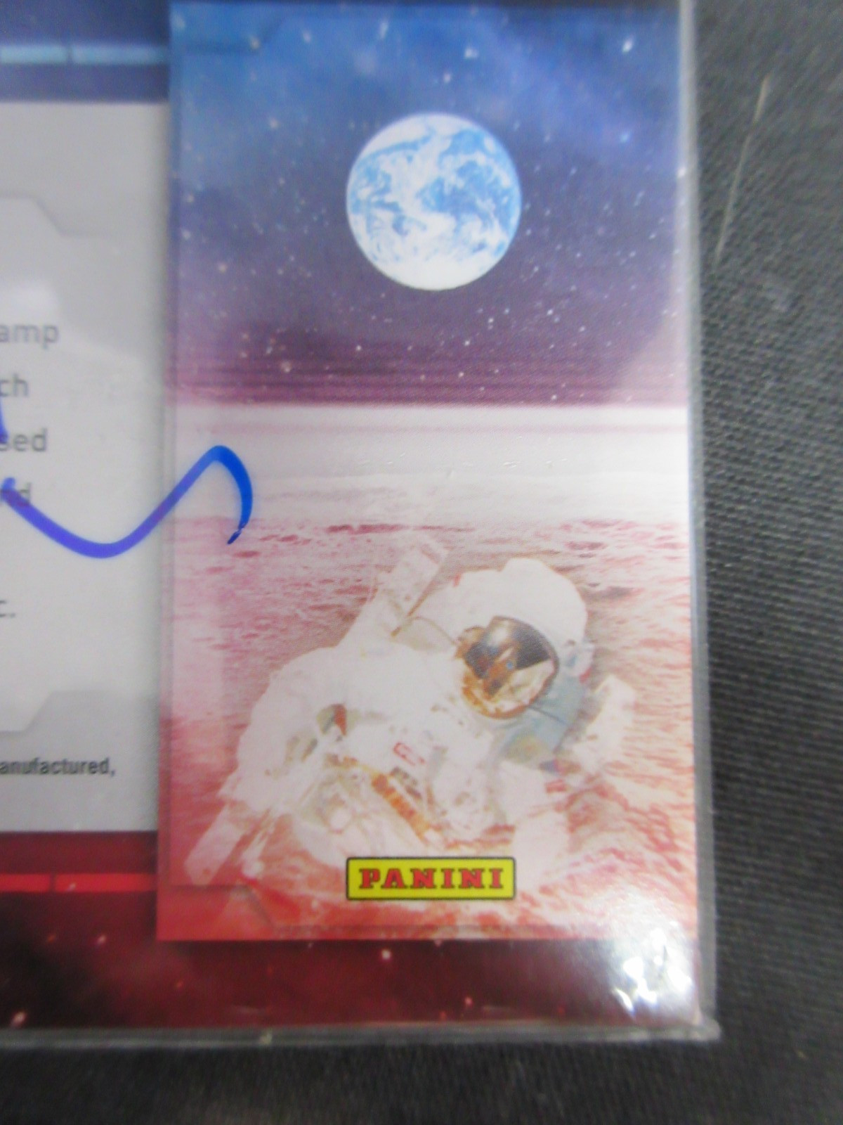 CHARLES DUKE APOLLO 9 2010 PANINI 5c STAMP & WORN RELIC SWATCH CARD, 65/250