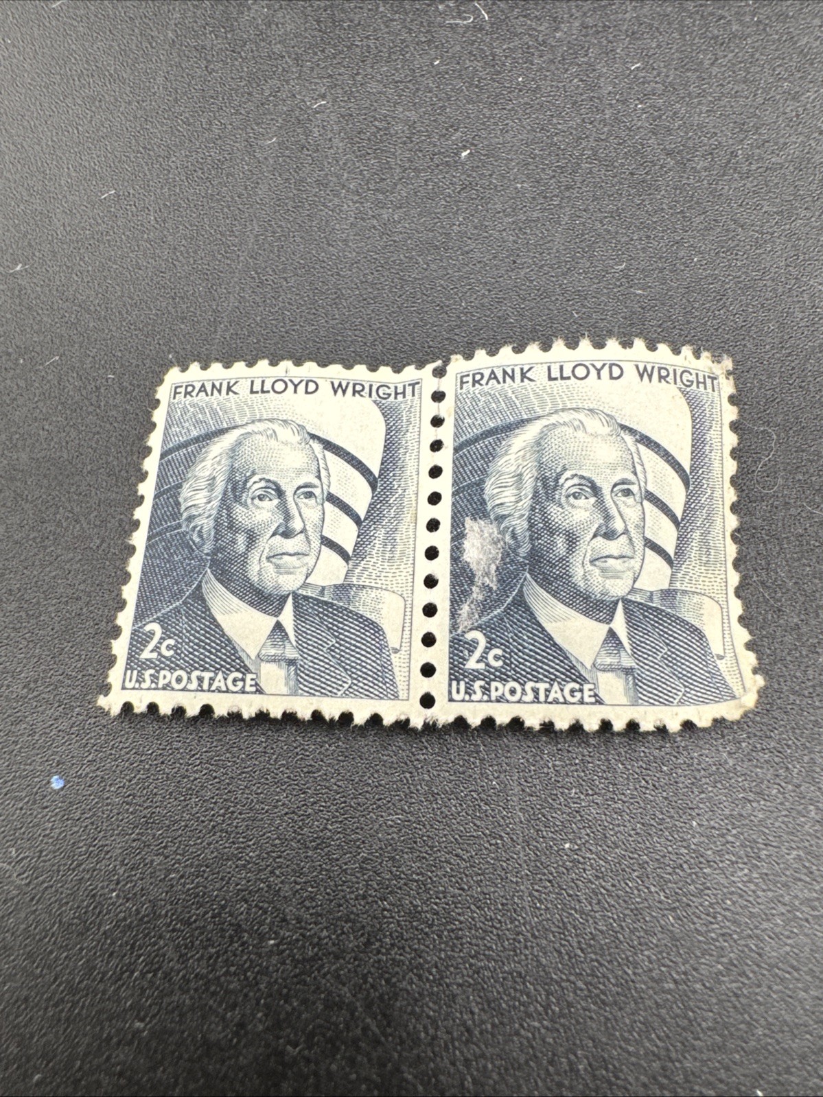 Rare 1966 Frank Lloyd Wright 2 Cent U.S. Postage Stamp –Mint /Unused Set Of 2 #5