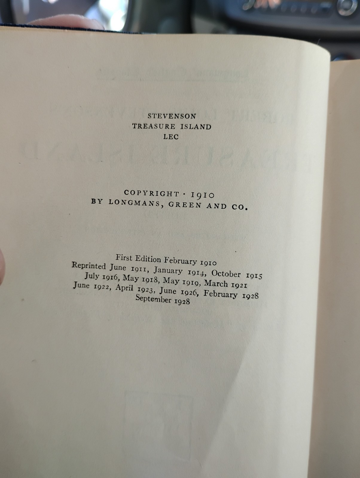Great price Collectors book First edition treasure island 1910