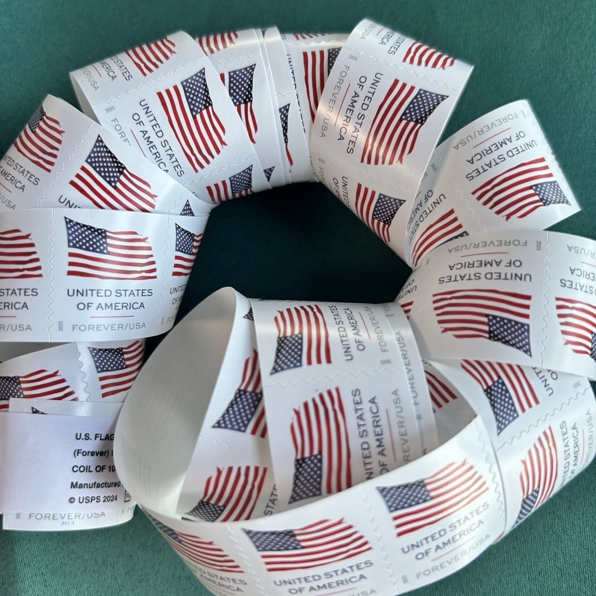 6Rolls Discounted Rolls Of 100 2025 U.S. Flag First Class US Postage Stamps