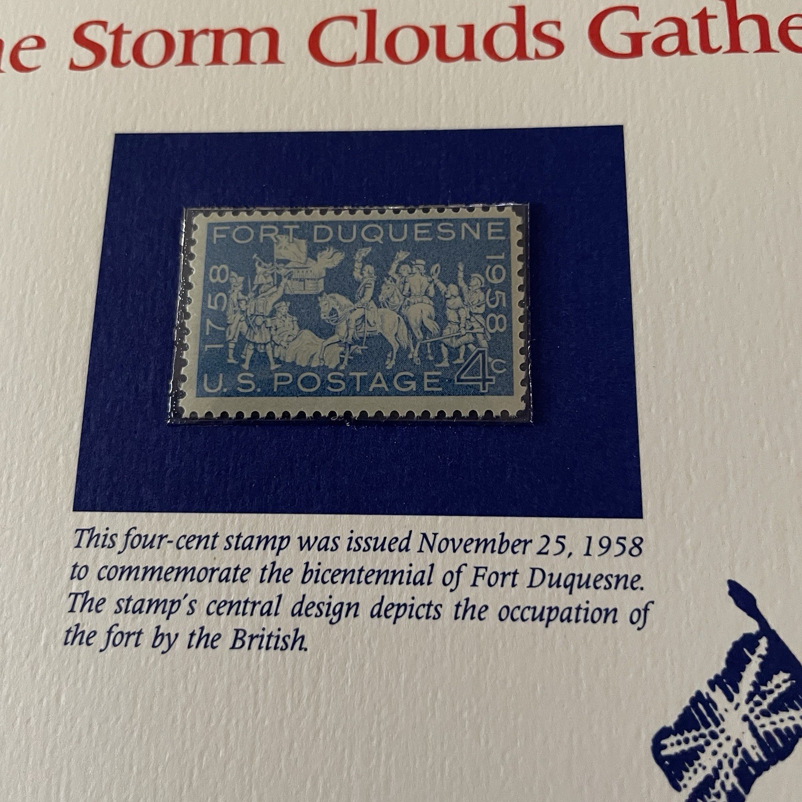 USA Stamp Series Panel THE STORM CLOUDS GATHER Postal Commemorative Society Pg 1