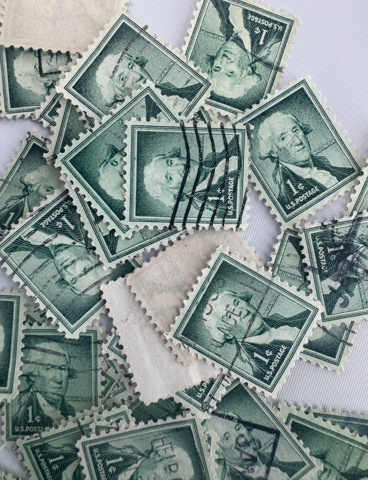 Cancelled Vintage US Presidents Definitive Stamp Lot Washington Jackson Lincoln