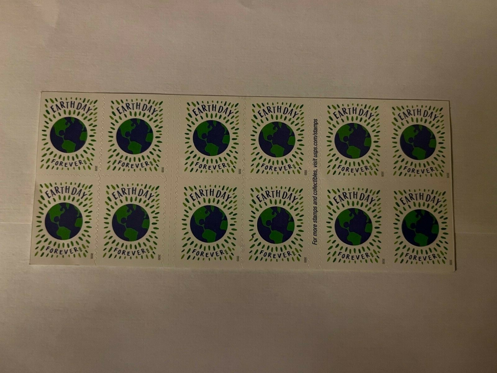 US Stamp Sheet, #5459, “Earth Day”, BKLT of 20, 2020, Forever, MNH