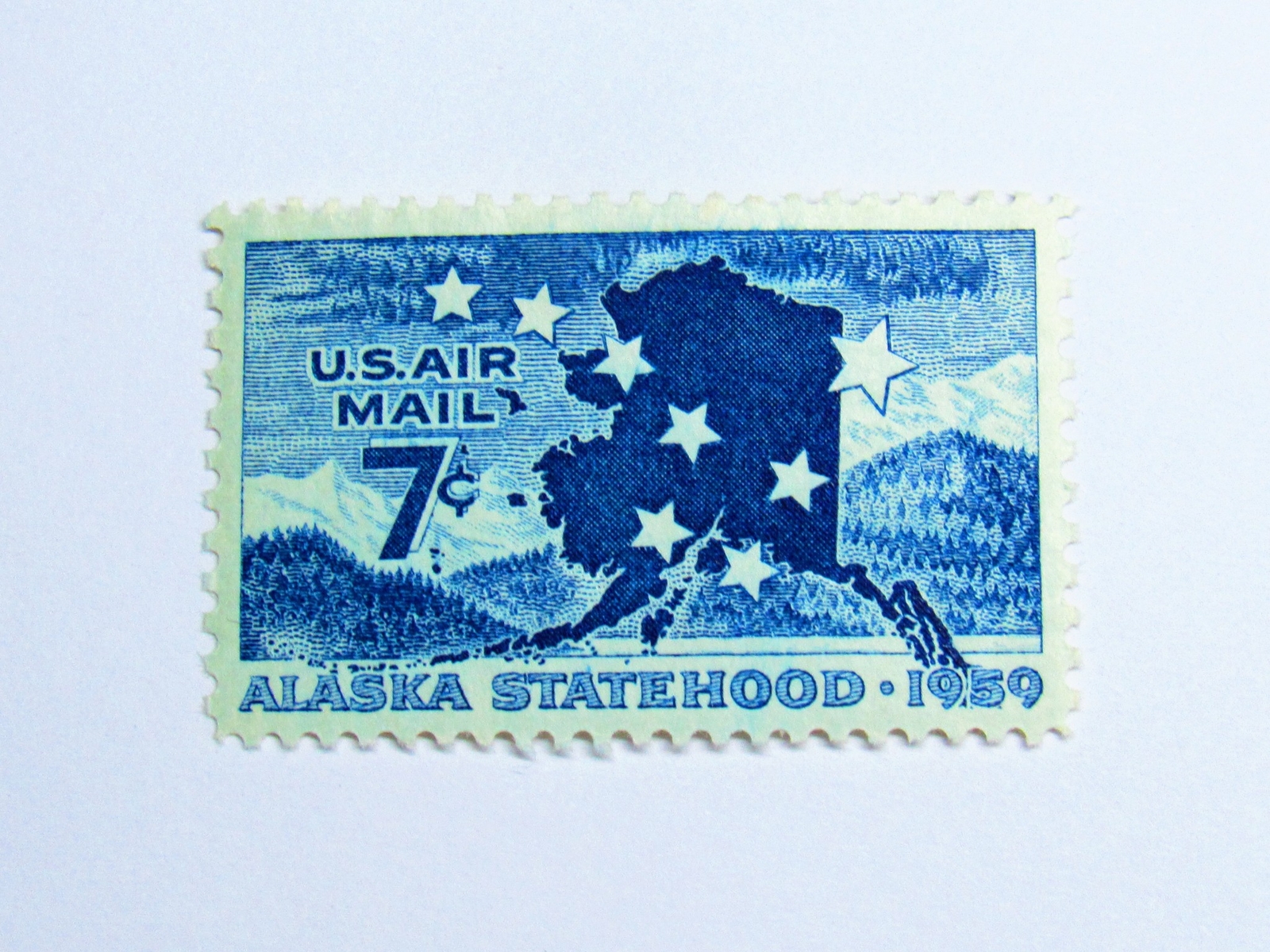 AWESOME PSE Certified Stamp! 1959 U.S. POSTAGE Air Mail 7¢ Stamps STP-135-IB