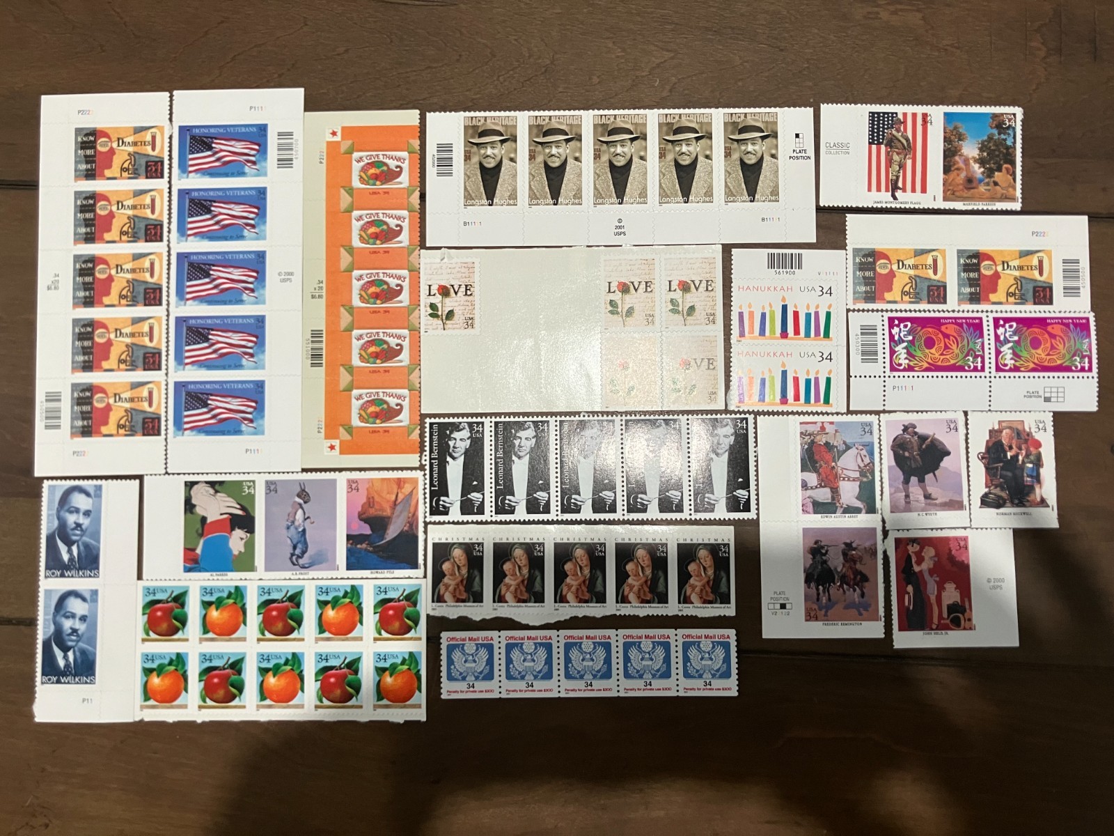 USPS Discount Postage 20% Off Face Value $106.08 Mint 34¢ Stamps Free Shipping