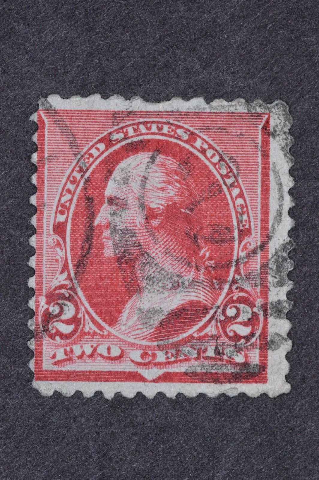 1890 SCOTT 219D 220 7 STAMPS FANCY CANCELS PERF 12 USED AVG TO VF