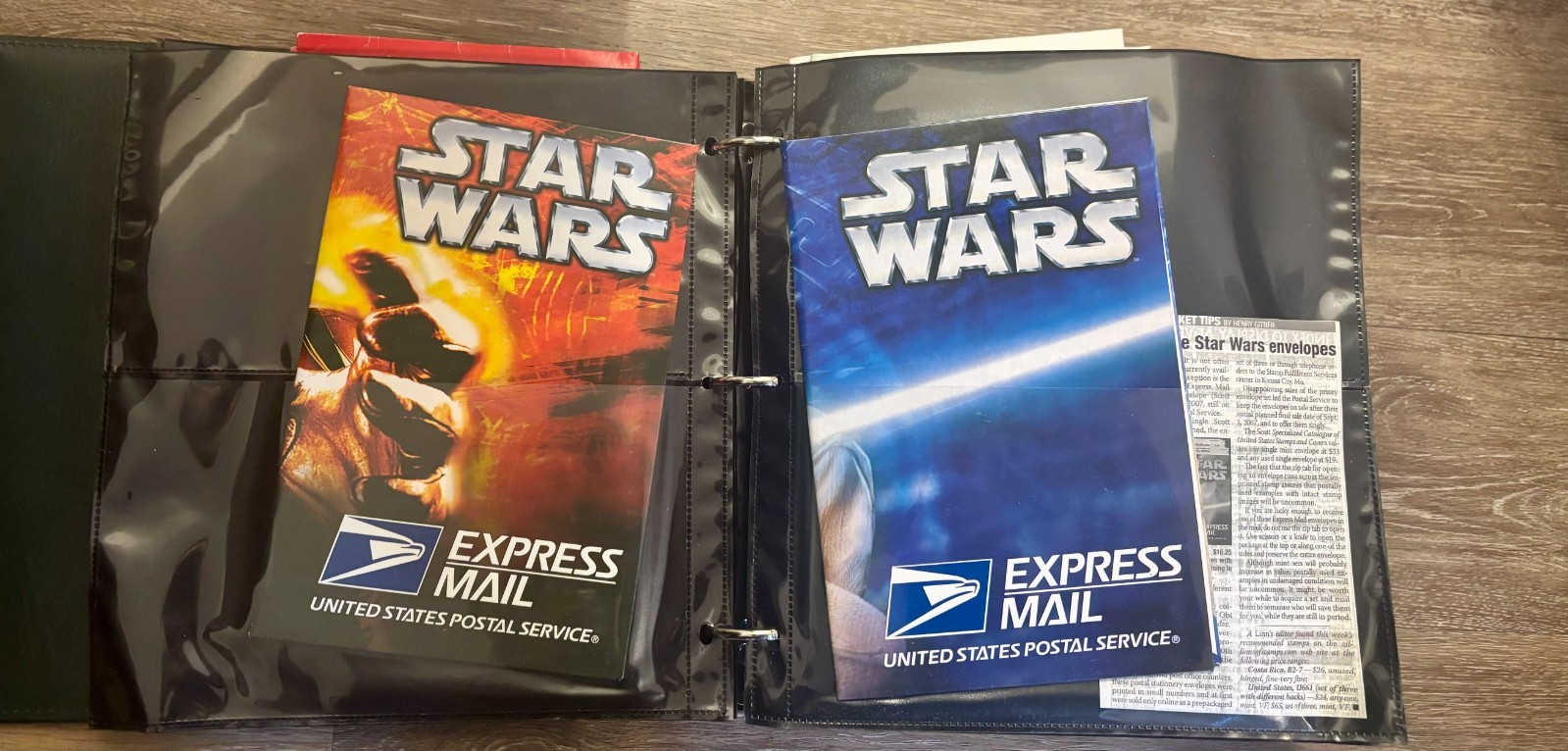Collectable USPS prepaid unused Flat rate envelopes (Including Star Wars trio)