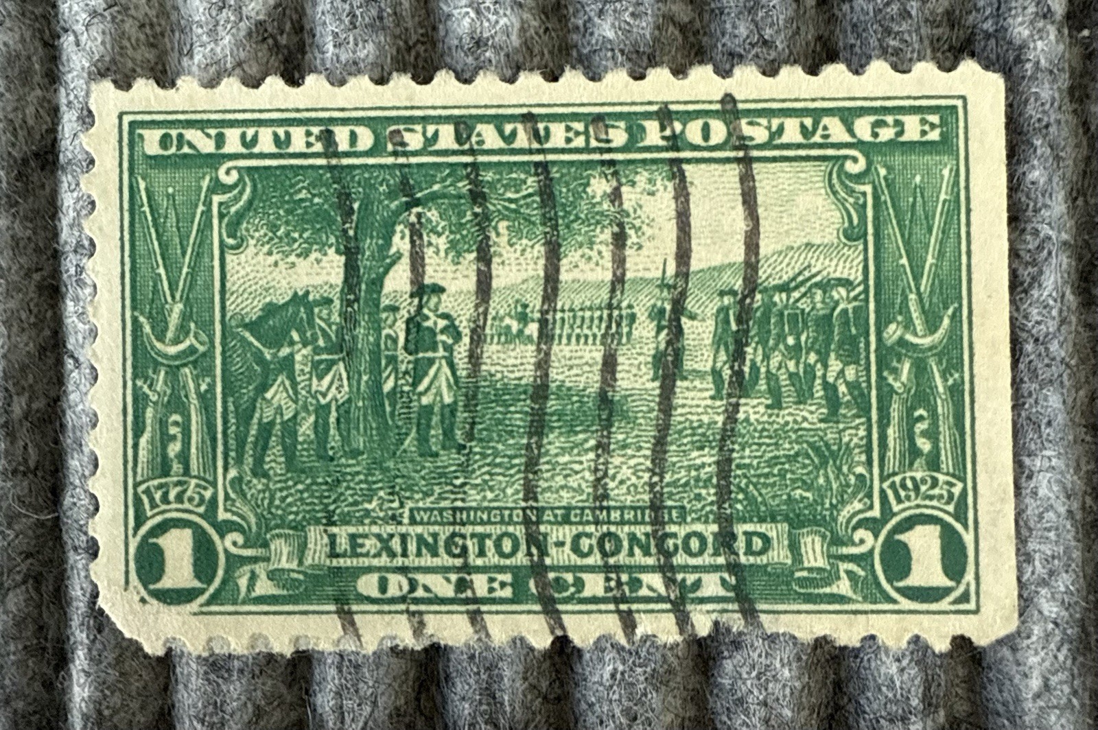 US Scott Stamps #617 – 619 Lexington and Concord Set of 3 with Bonus #617 Used