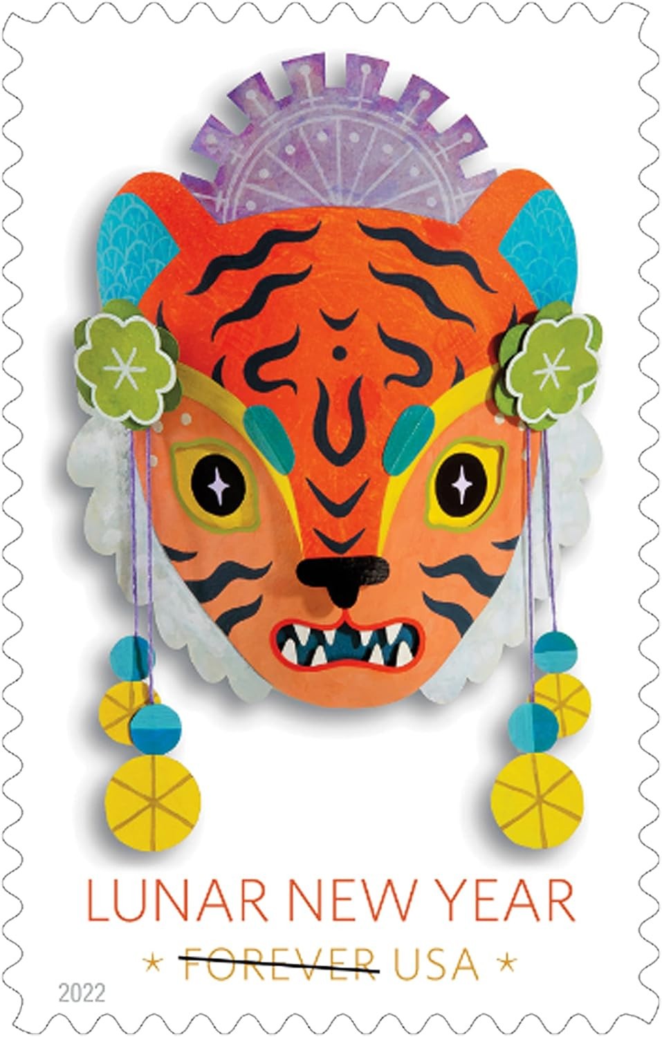 USPS Chinese Lunar New Year (Tiger Year) (Sheet of 20) FOREVER Stamps COLLECTIBL