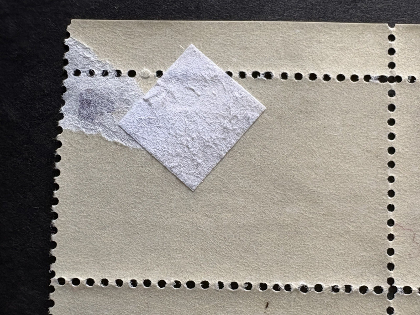 Unused Walt Disney 6¢ Plate Block of 4, tape remnants on reverse VTG Plate #s