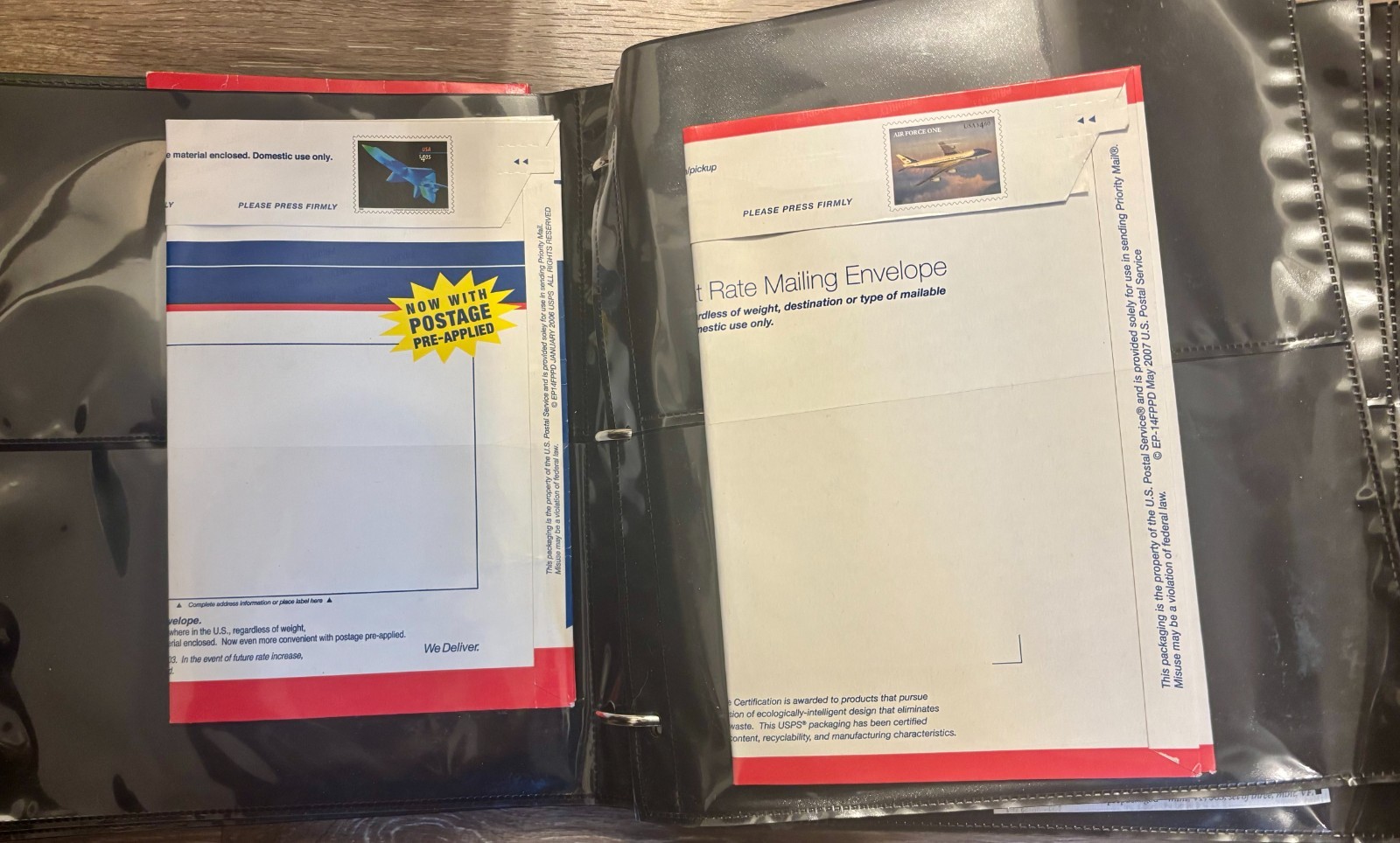 Collectable USPS prepaid unused Flat rate envelopes (Including Star Wars trio)