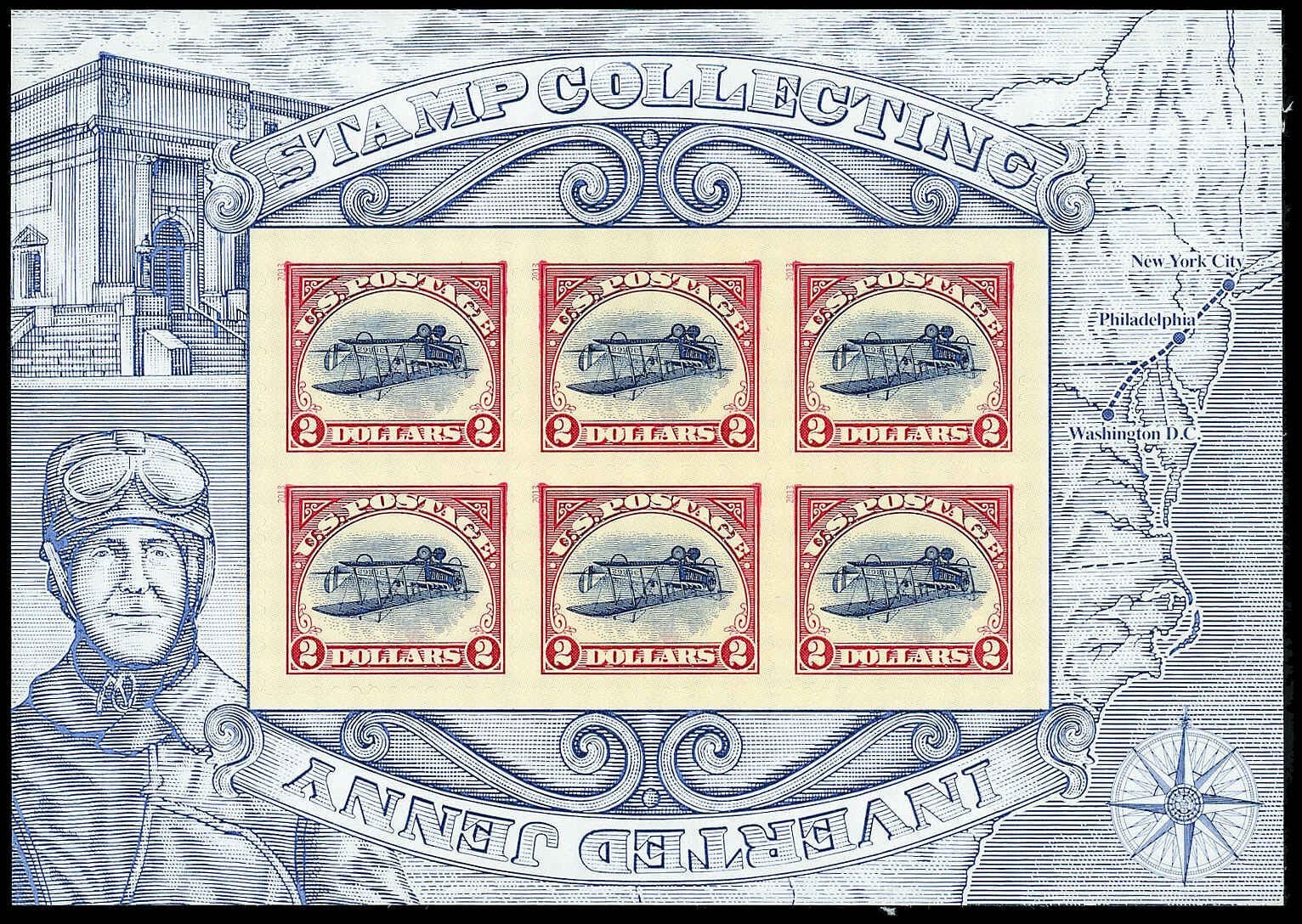 2013 Scott #4806 Commemorative 1918 24-Cent Inverted Jenny $2 Stamps