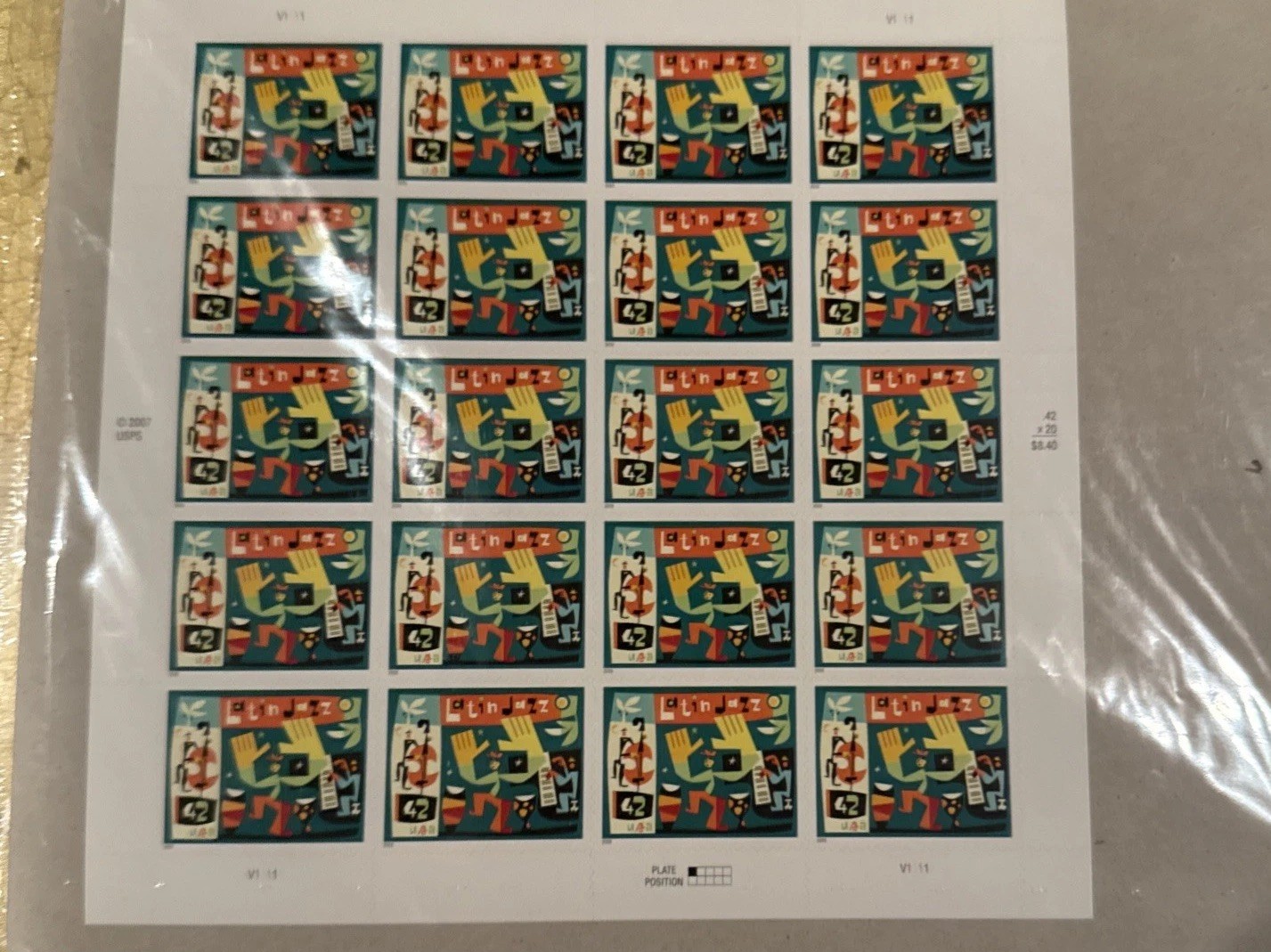 CELEBRATE + LATIN JAZZ STAMP (Both 42 Cents – 2007)
