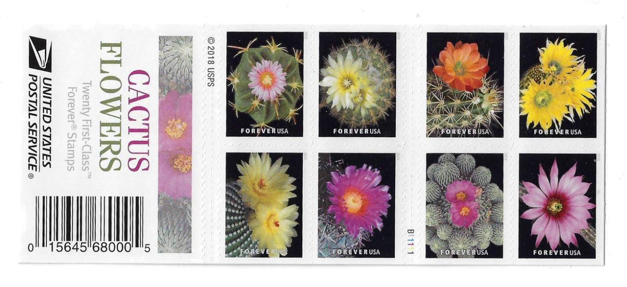 US SCOTT 5350 – 5359 PANE OF 20 CACTUS FLOWERS STAMPS MNH