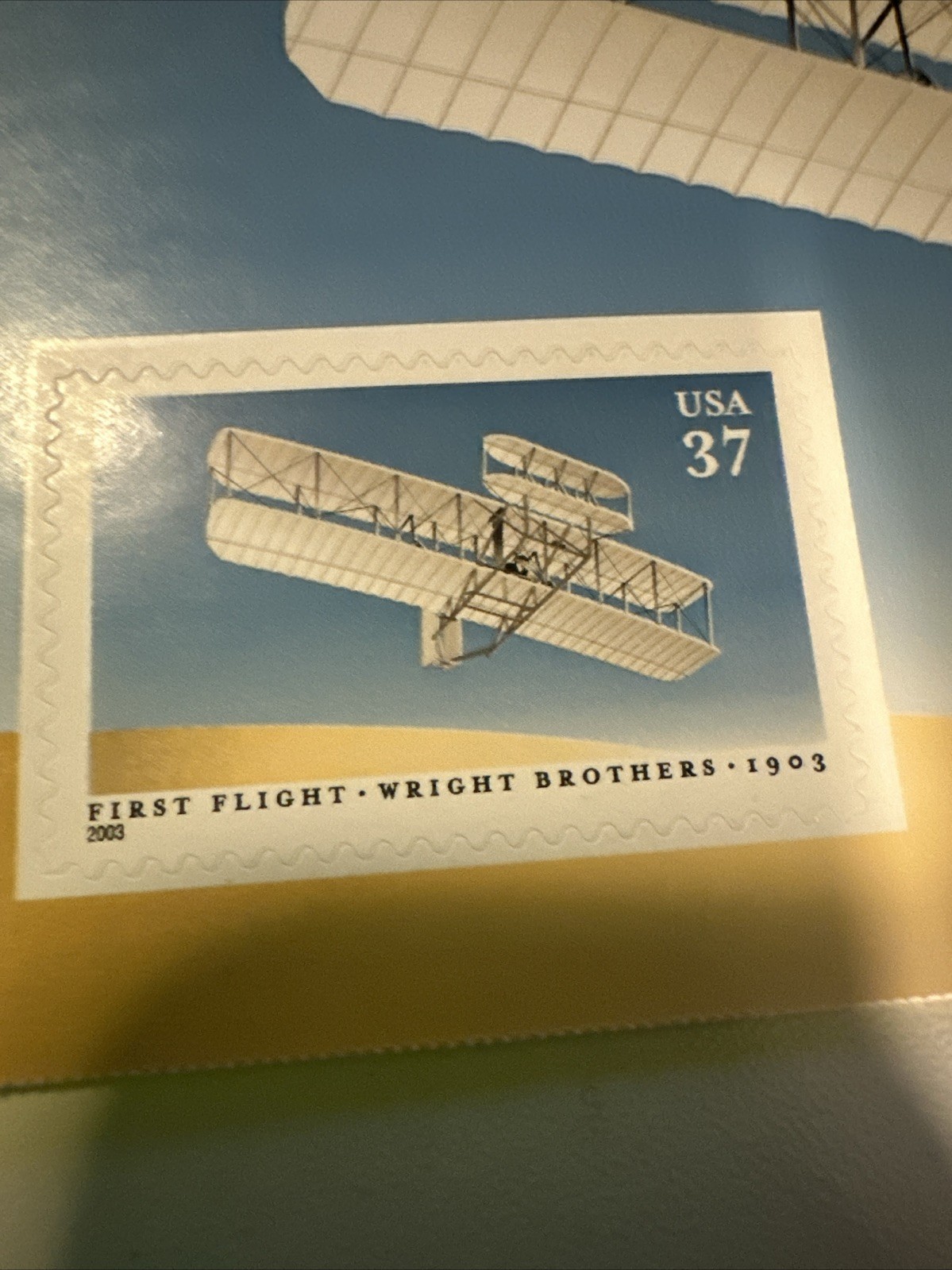 2003 Scott #3783 37c Wright Brothers First Controlled Powered Flight Sheet (x3)