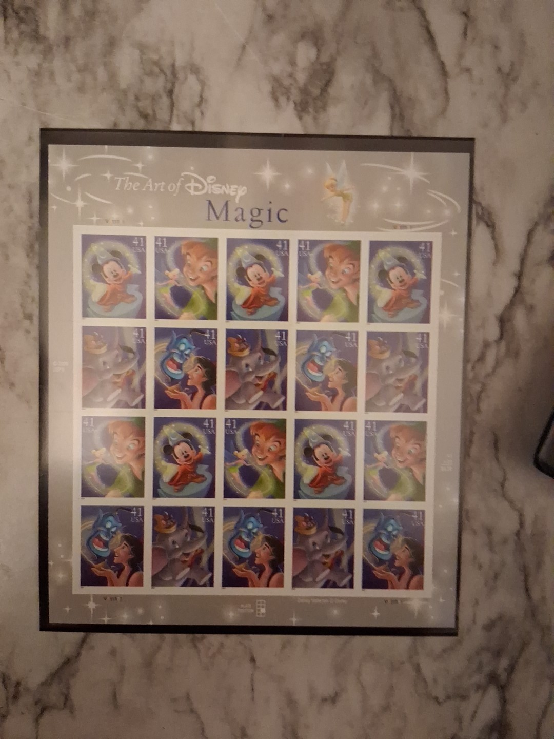 US SCOTT 4192 – 4195 PANE OF 20 DISNEY MAGIC STAMPS 41 CENT MNH