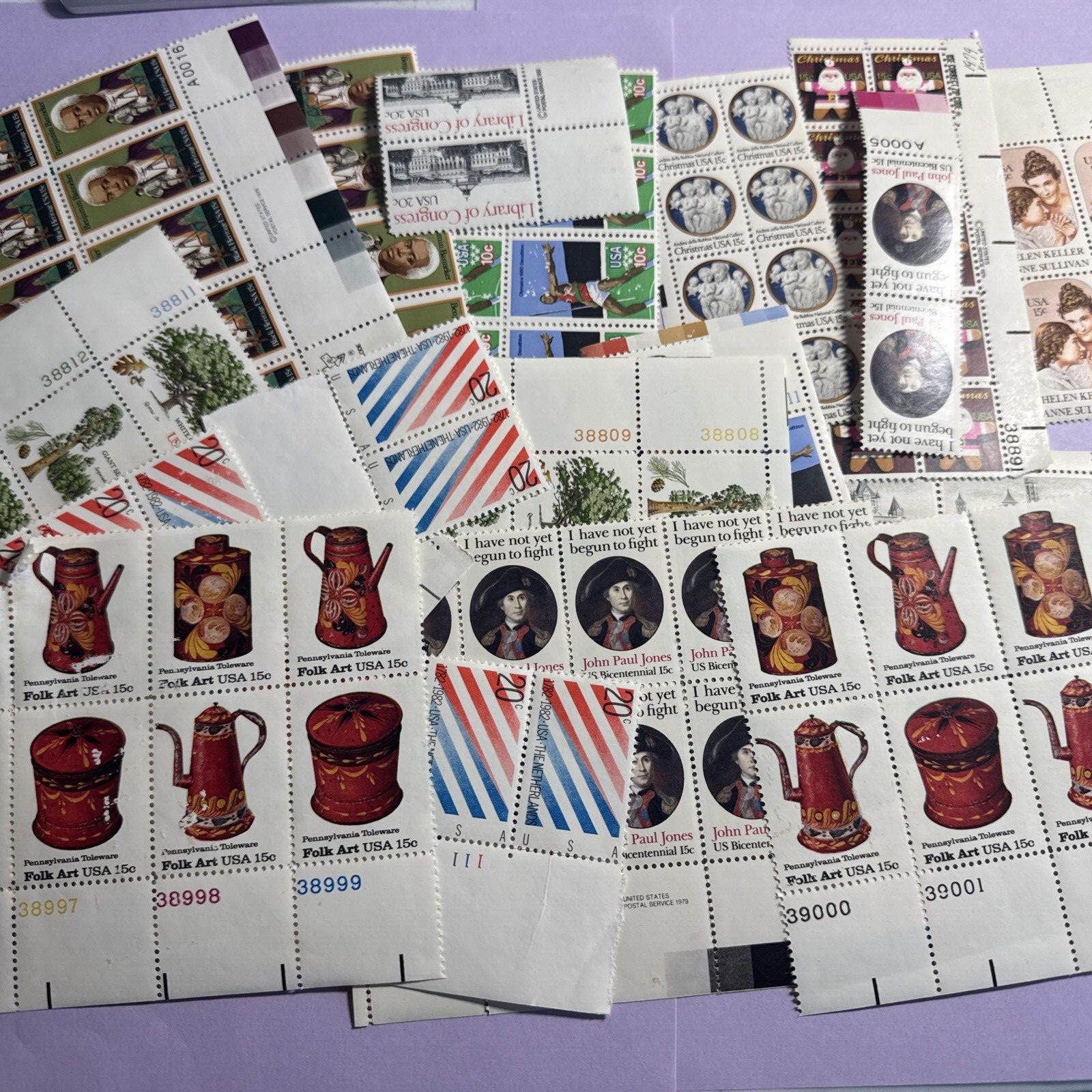 US .15 cent Postage 20.00 Postage Damaged (lot 14 File 146 )