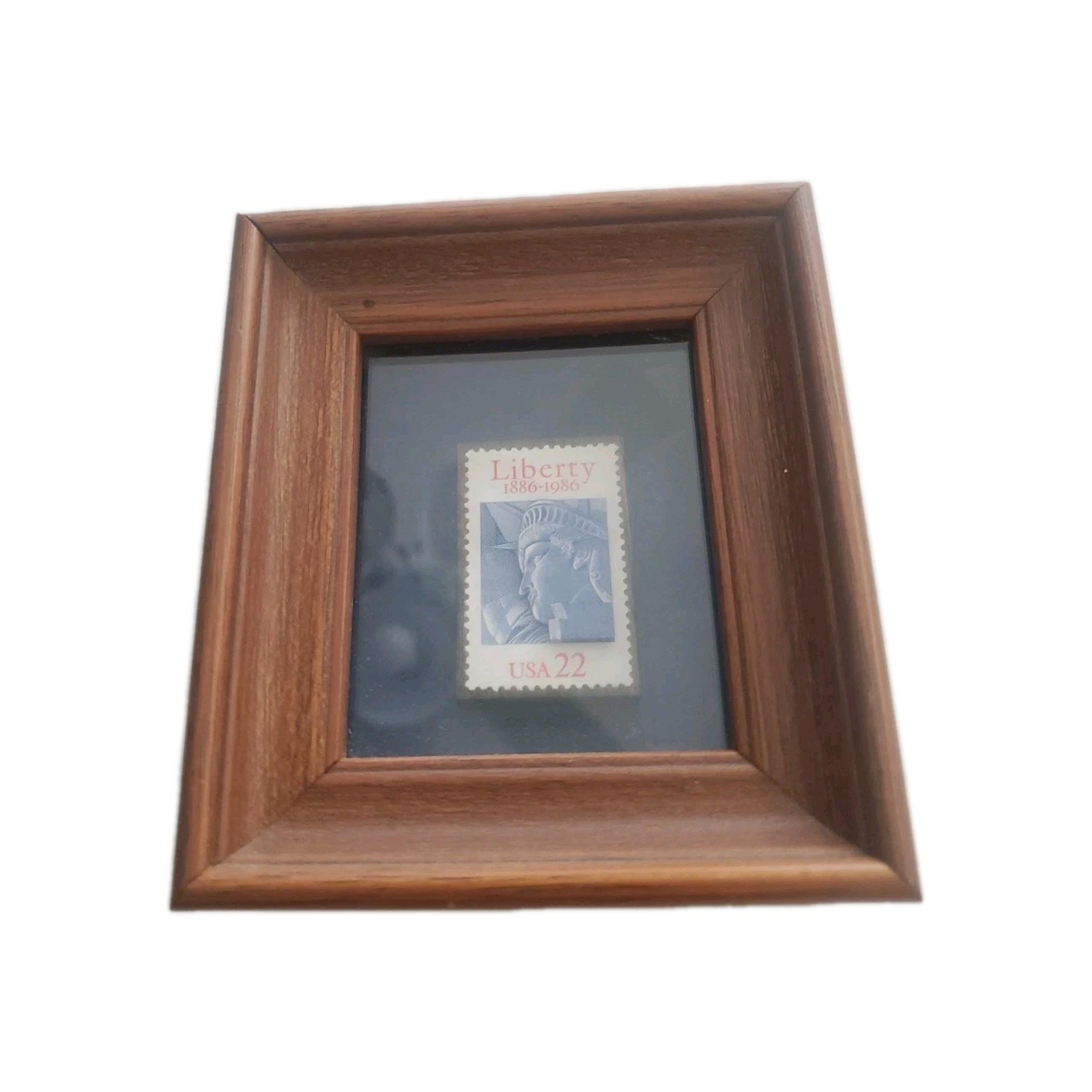 Liberty Stamp Postage Art handcut for 3D effect framed and ready to hang