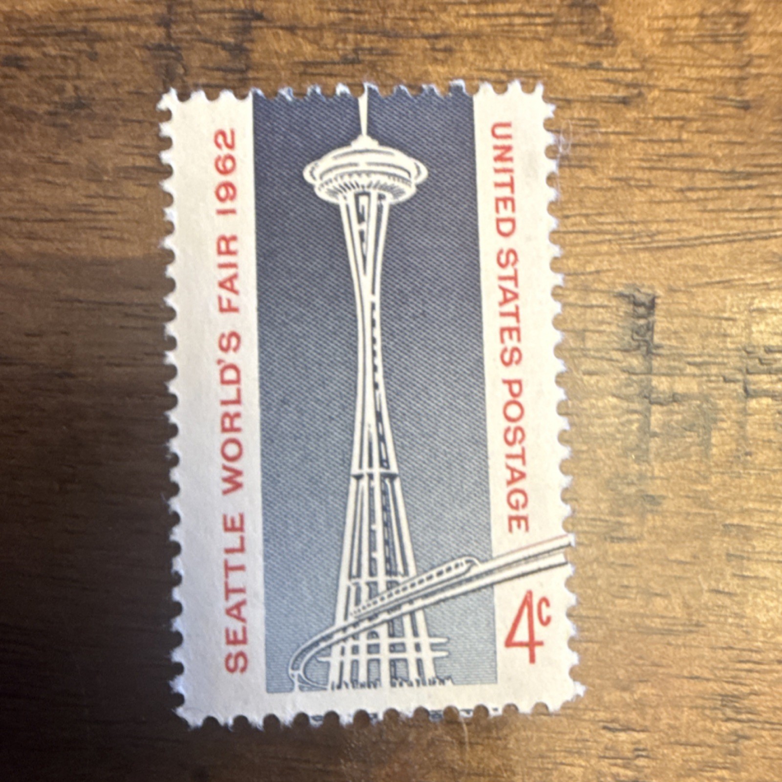 US Postage Stamp 4 Cent Seattle World’s Fair Space Needle United States