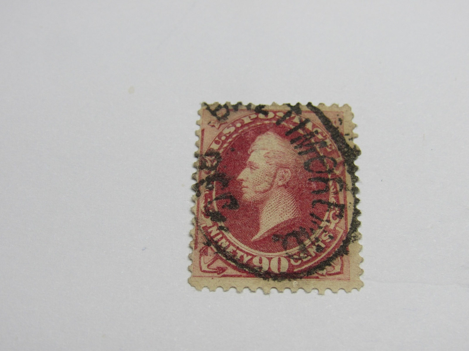 PSE Certified Stamp!1879 U.S. POSTAGE 90¢ Genuine Used Stamp STP-24-IB