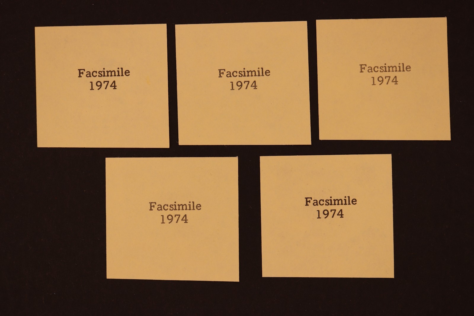 AMERICAN LETTER MAIL CO STAMP FASCIMILE 1974 LOT OF 5 MNH