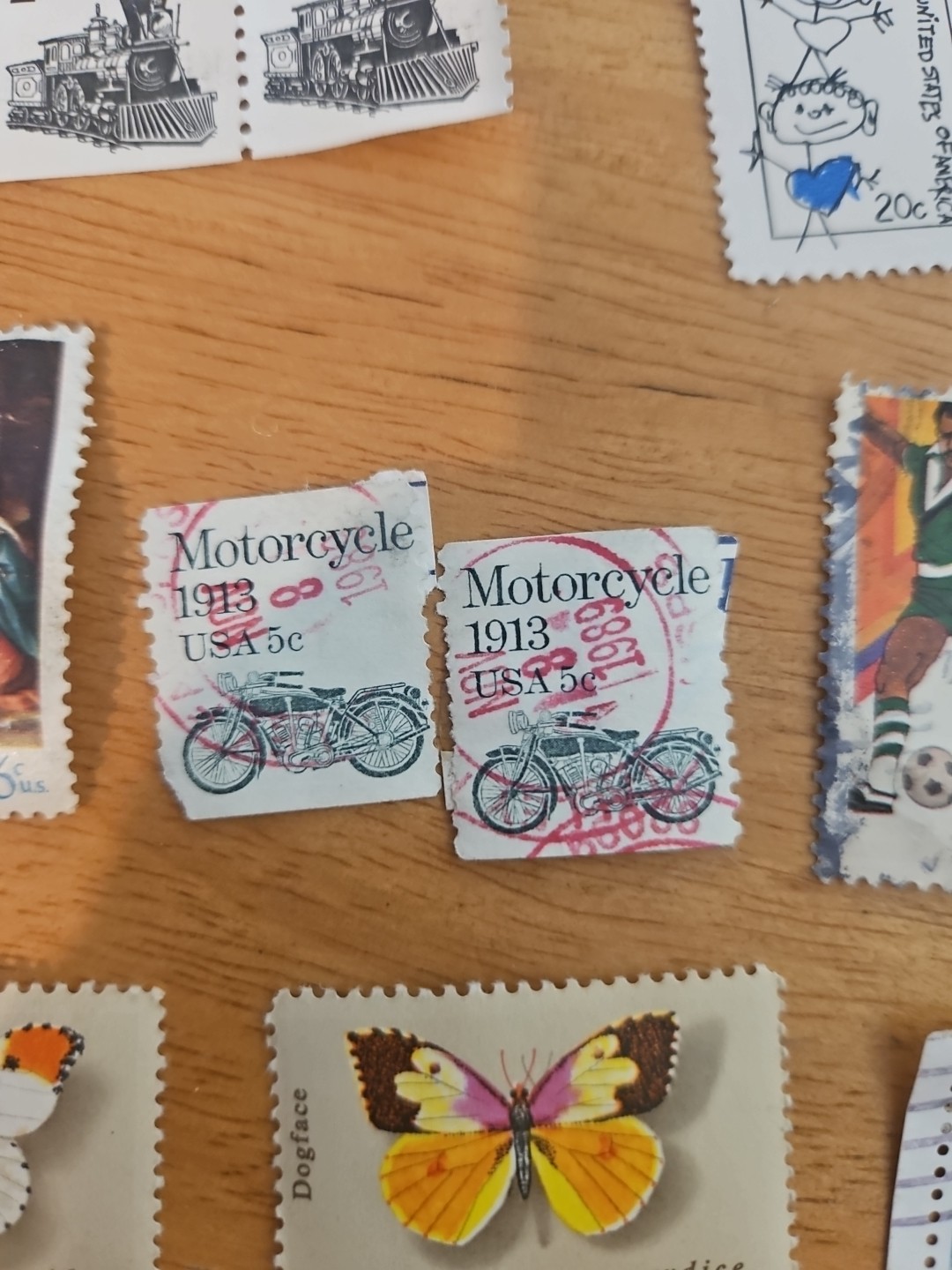 Lot of Unused Mixed Cent Stamps, Vintage U.S. Postage Stamps