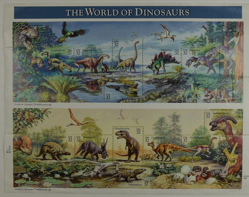 US SCOTT 3136 SHEET (PANE) OF 15 DINOSAURS 32 CENTS FACE MNH